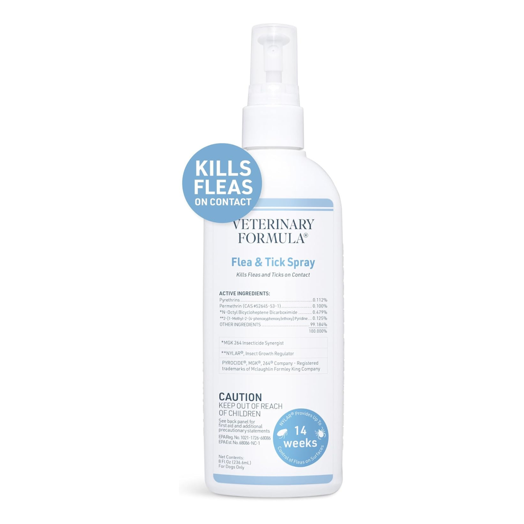 Synergy Labs Veterinary Formula Flea & Tick Spray 237ml (8 Fl Oz)
