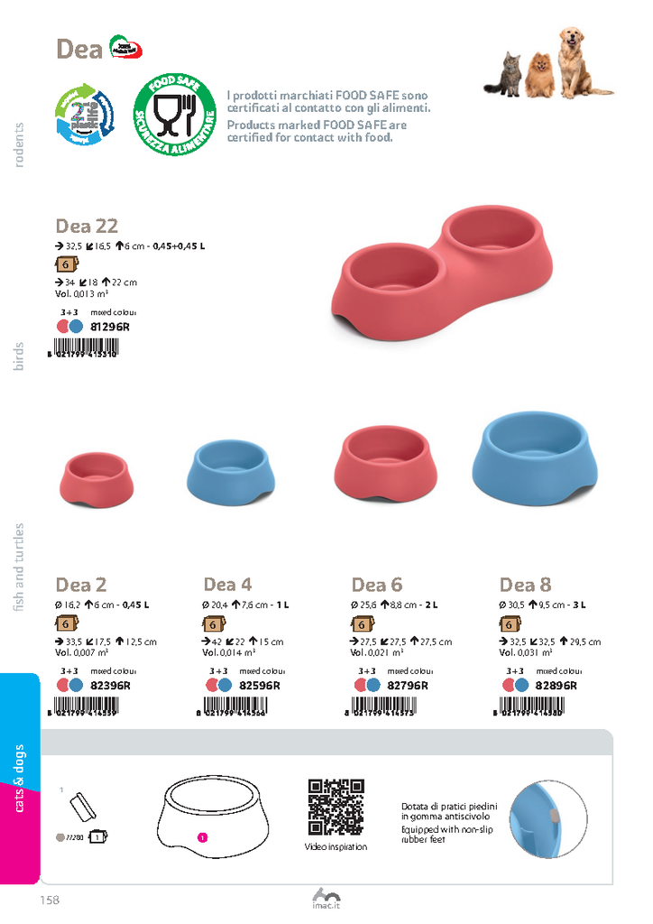 Imac Dea 8 Plastic Bowl 2nd life- 3Ltr-Assorted Colors