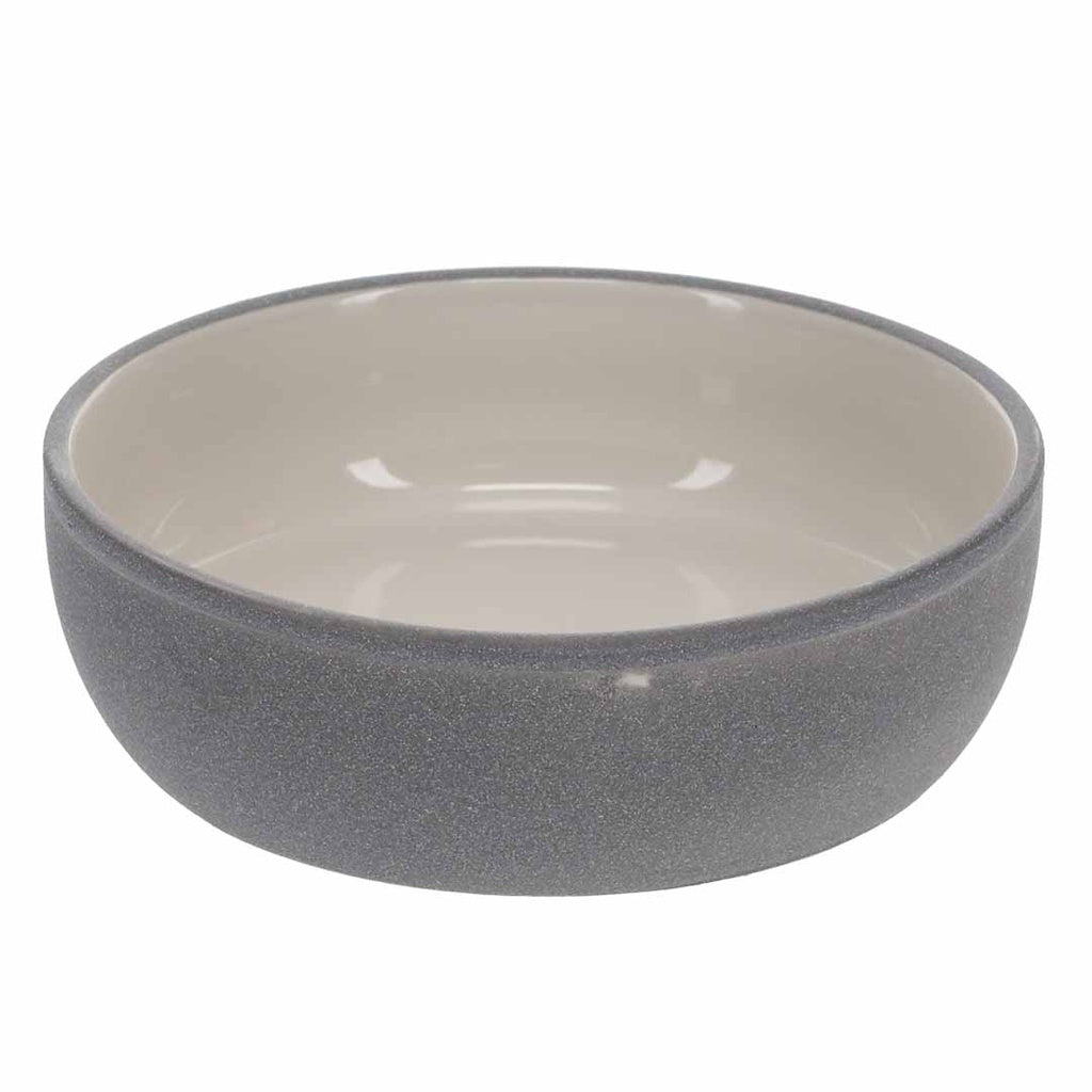 Duvo+ Feeding Bowl-Stone-Sandy ocean L - 1580ml - 22x22x7cm Grey-blue