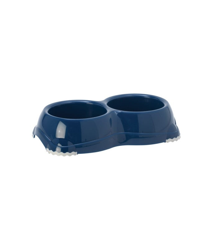 Moderna Double Smarty Bowl 26.1 x 14.4 x 5.7 cm-2x330ml-Blue