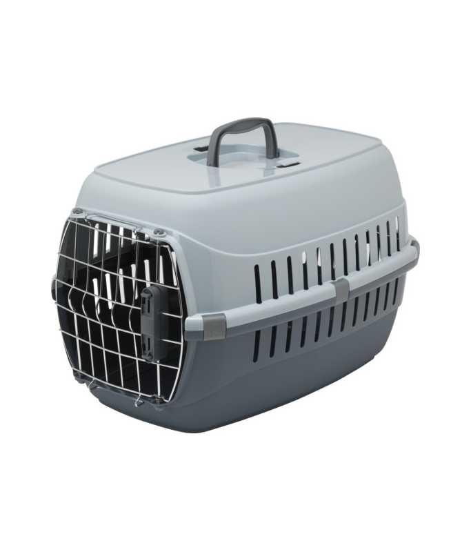 Moderna Road Runner Carrier Spring Lock Door-Grey-56.4 x 37.4 x 35 cm