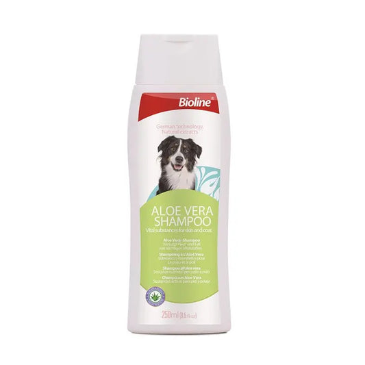 Bioline Aloe Vera Dog Shampoo-250ml [MOQ 3PCS]