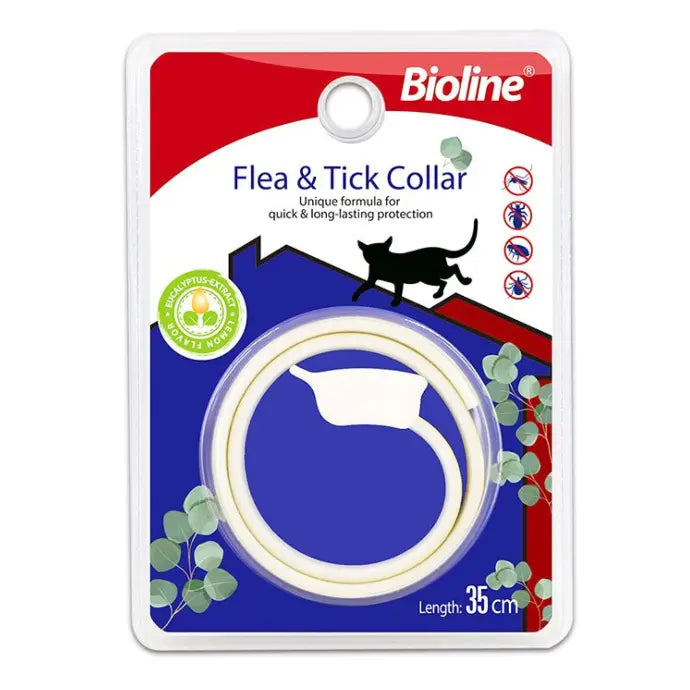Bioline Flea and Tick Collar Cat 35cm[Flavor - Eucalyptus & Lemon]