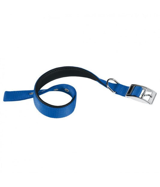 Ferplast Daytona C Nylon Dog Collar[Color - Blue, Dimension - 35-43cm x 20mm]