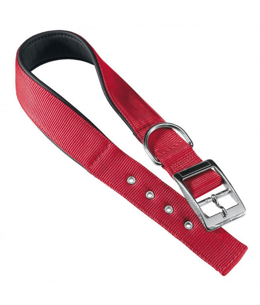 Ferplast Daytona C Nylon Dog Collar[Color - Maroon, Dimension - 45-53cm x 25mm]