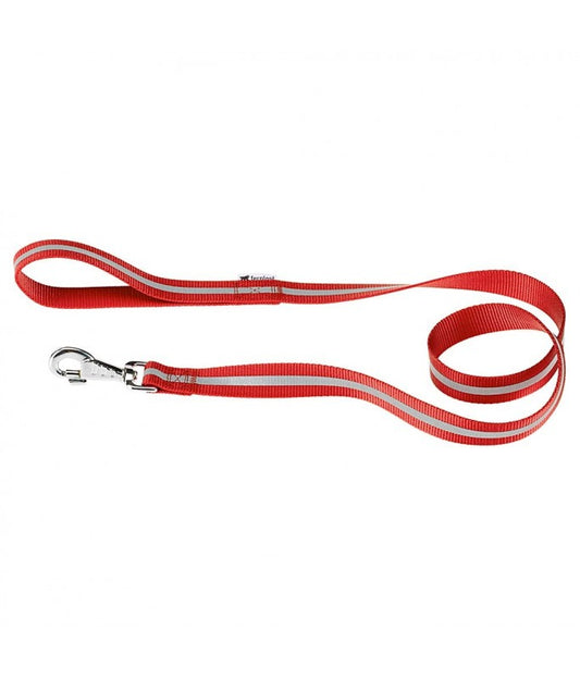 Ferplast Club Reflex G Reflective Dog Leash[Color - Maroon, Dimension - 15mm x L 120cm]