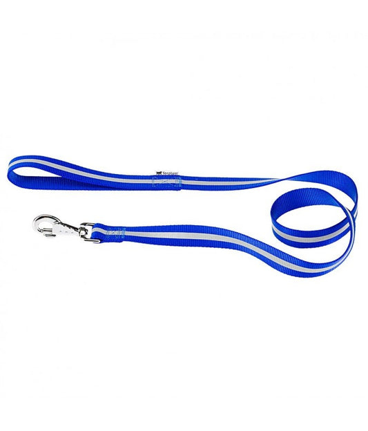 Ferplast Club Reflex G Reflective Dog Leash[Color - Blue, Dimension - 20mm x L 120cm]