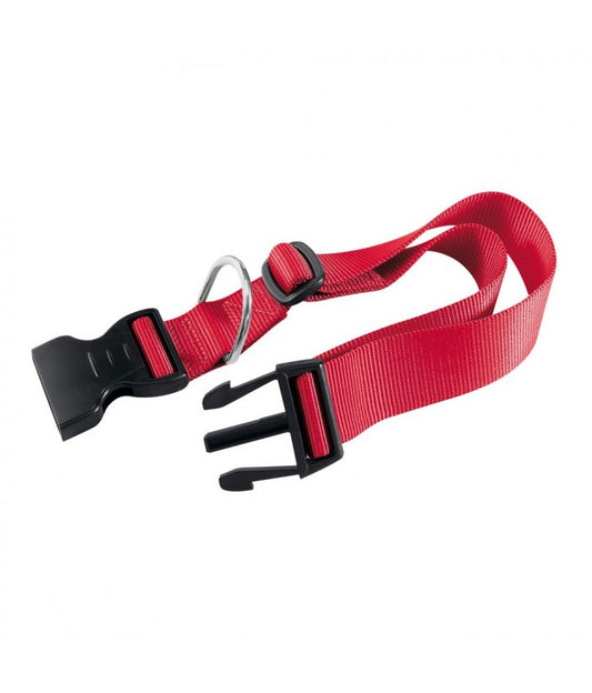 Ferplast Club C Nylon Collar For Dogs[Color - Red, Dimension - 18-25cm x 10mm]