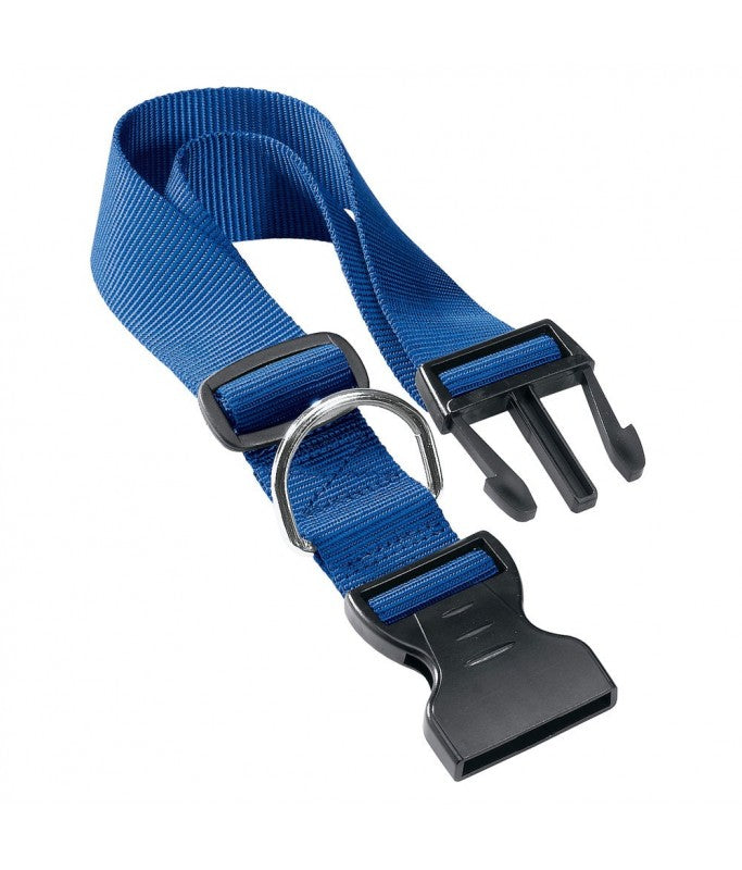 Ferplast Club C Nylon Collar For Dogs[Color - Blue, Dimension - 30-44cm x 15mm]