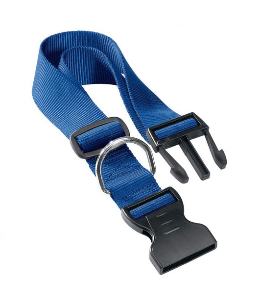 Ferplast Club C Nylon Collar For Dogs[Color - Blue, Dimension - 30-44cm x 15mm]