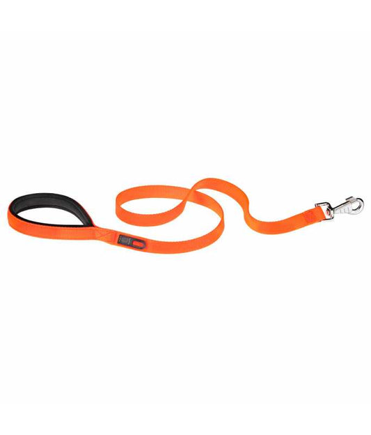 Ferplast Daytona G Nylon Dog Leash[Color - Orange, Dimension - 25mm x L 120cm]