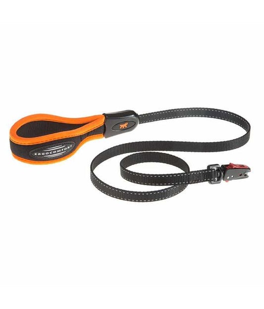 Ferplast Dog Leash with Automatic Hook[Color - Orange, Dimension - 120cmX15mm]