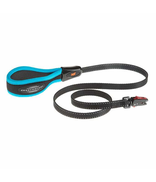 Ferplast Dog Leash with Automatic Hook[Color - Blue, Dimension - 120cmX15mm]
