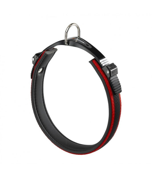 Ferplast Ergocomfort Dog Collar with micro-regulating system[Color - Maroon, Dimension - 34-42cmx15mm]