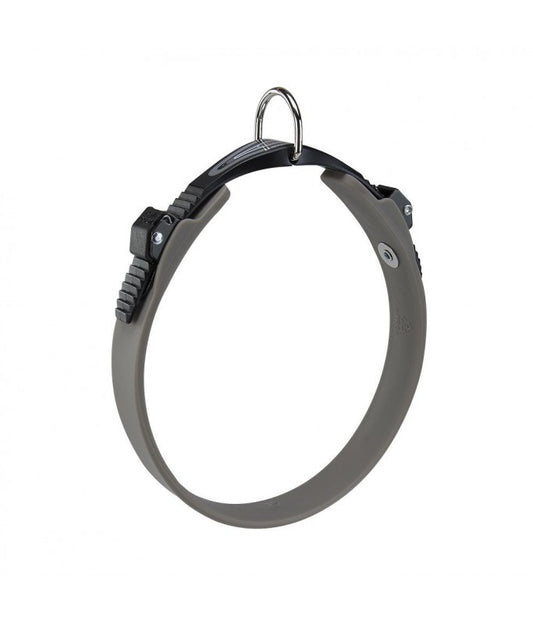 Ferplast Ergoflex C22-42 Collar Green-106[Color - Grey, Dimension - 36-44cmx22mm]