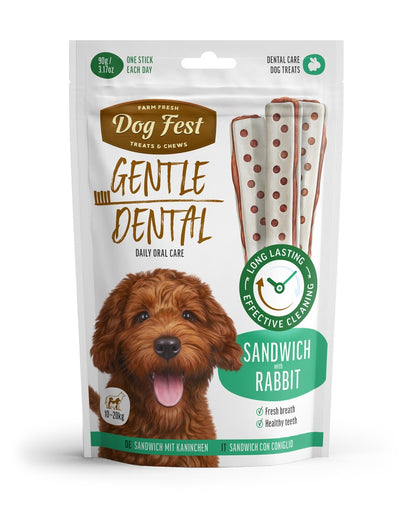 Dog Fest Dental Treats For Adult Dogs -Sandwich -Rabbit 90g