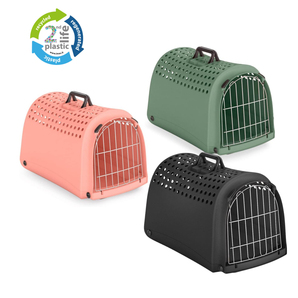 IMAC Linus Carrier for Cats and Dogs - Second Life Plastic - 50 x 32 x 34.5cm[Color - Mixed Colours]