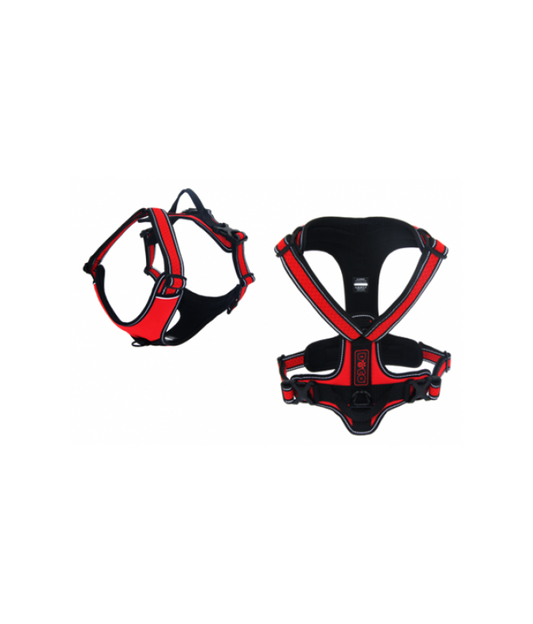 Doco Vertex Front Range Harness - 3m Reflective[Color - Maroon, Size - L]