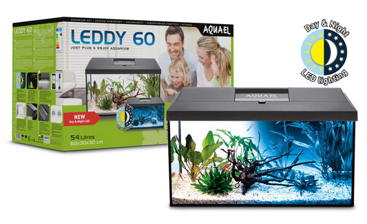 Aquael Aquarium Set Leddy 60 Black Day & Night