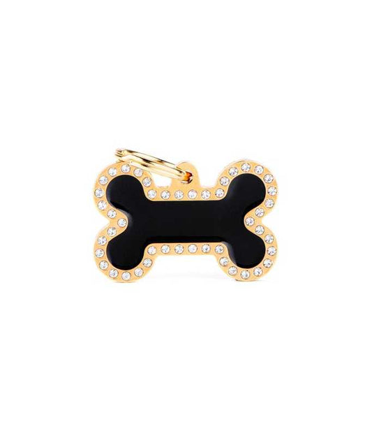 MY FAMILY OSSO GRANDE NERO GLAM GOLD