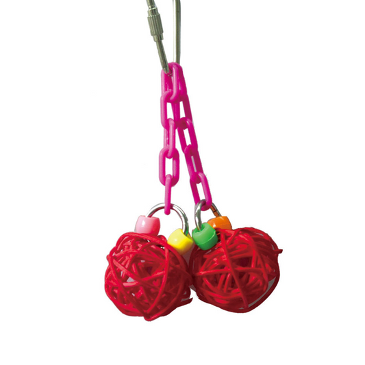 Vanpet Thread Sphere Bird Toy 12x6cm-BTLB00950