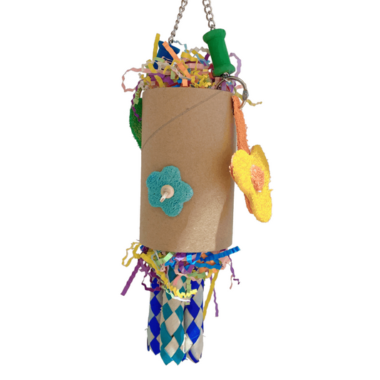 Vanpet Multi Color Sticks Cylindrical Bird Toy 30x8cm-BTLB01167