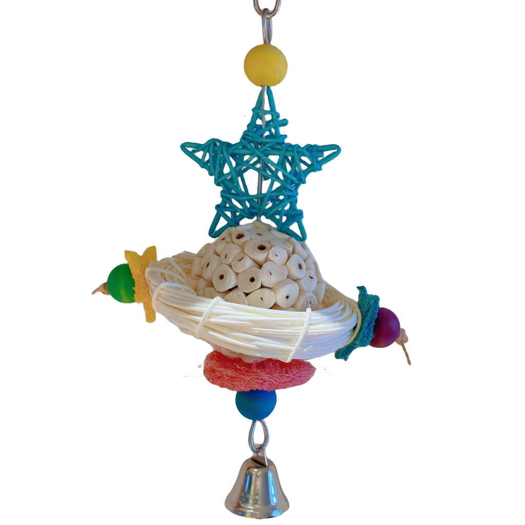 Vanpet Orbit Star Natural Bird Toy 25x16cm-BTLB01184