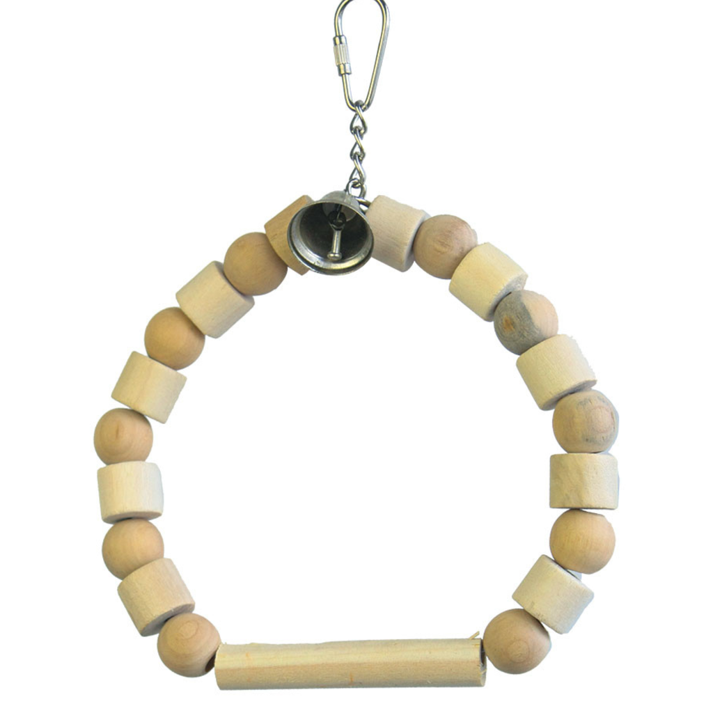 Vanpet Wooden Hanging Natural Bird Toy20x15cm-BTLB0413