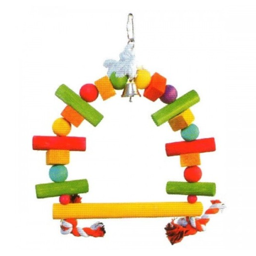 VanPet D-Shape Sitting Toy For Small & Medium Birds 15.7