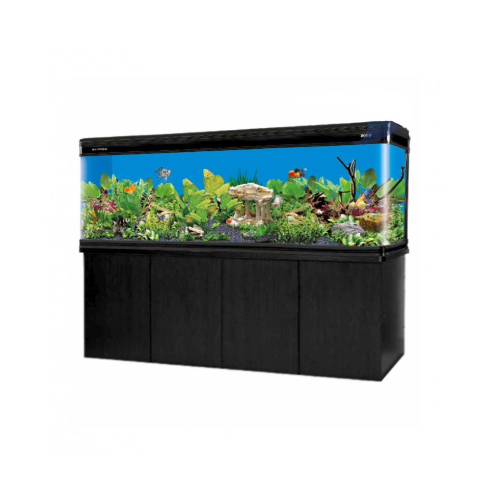 Boyu Modern Aquarium LZ-Series With Cabinet[Dimension - 1829x600x850mm]-Black
