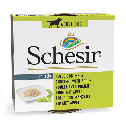 Schesir Dog Wet Food-Chicken Fillets With Apple[Weight - 150g]