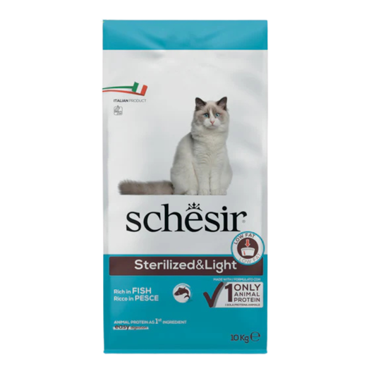Schesir Cat Dry Food-Sterilized & Light-Fish 1.5kg