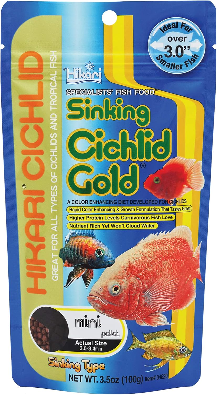 CICHLID GOLD SINKING ( MINI PELLET )- 100g