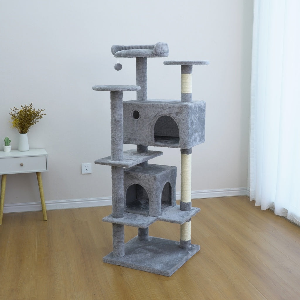 Catry Cat Tower With Scratcher 48x48x137cm