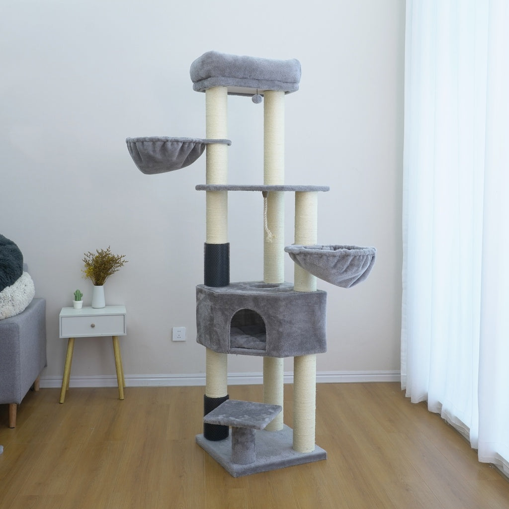 Catry Cat Tower With Scratcher 50x50x200cm
