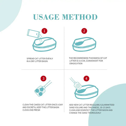 Combo Offer-Bioline Tofu Cat Litter 7L - Baby Powder Fragrance+Moderna Cat Litter Scoop