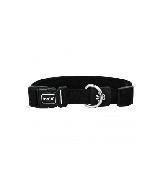Doco Puffy Mesh Collar (DCA102)[Color - Black, Size - S]