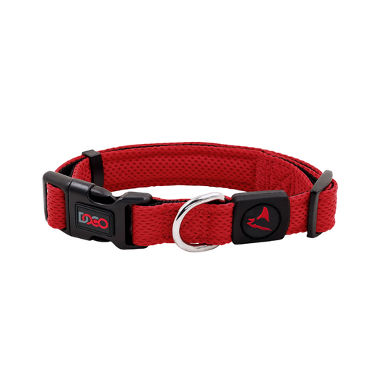 Doco Puffy Mesh Collar (DCA102)[Color - Red, Size - XL]