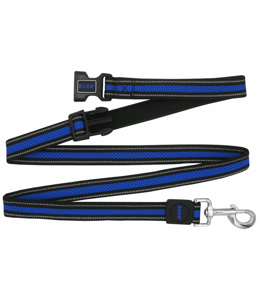DOCO® Athletica Easy-Snap Air Leash 6ft (DCA1372)[Color - Blue, Size - M/L]