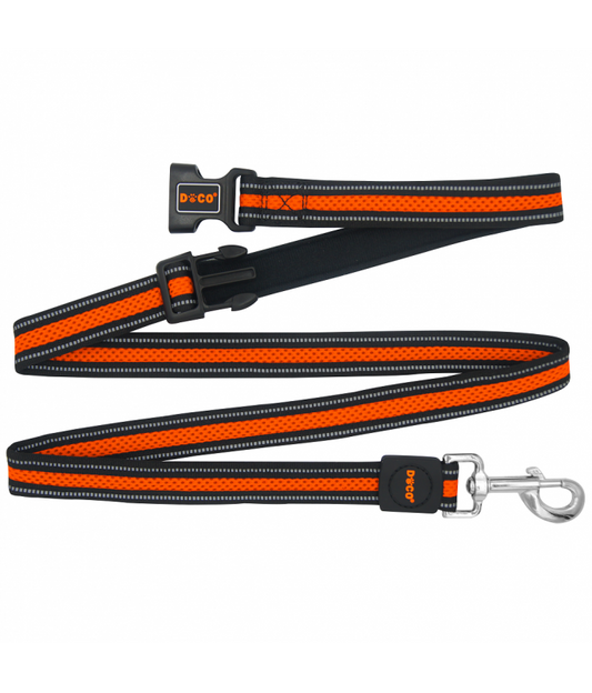 DOCO® Athletica Easy-Snap Air Leash 6ft (DCA1372)[Size - S, Color - Safety Orange]