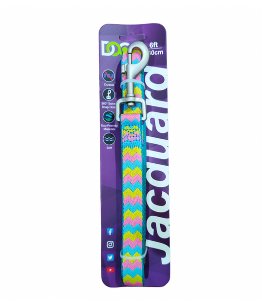 DOCO® Stitched- Weaved Dog Leash 6ft (DCJ1072)[Size - S, Color - D24]