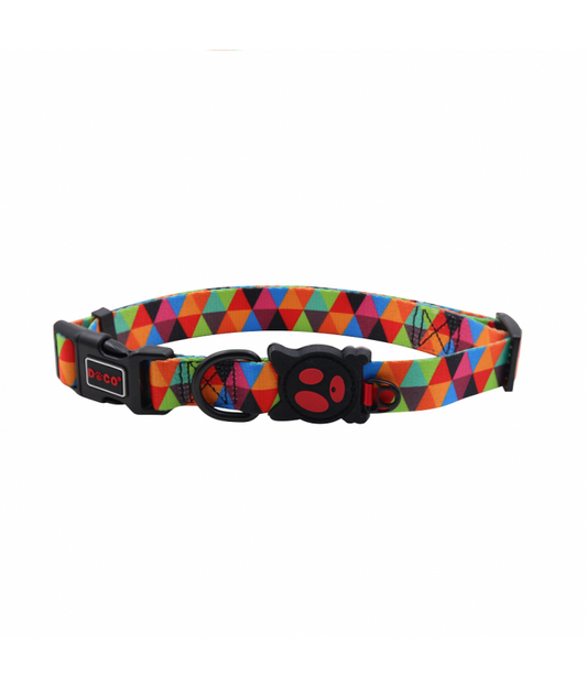 DOCO LOCO Collar - (DCL002)[Size - L, Texture - Triangles]