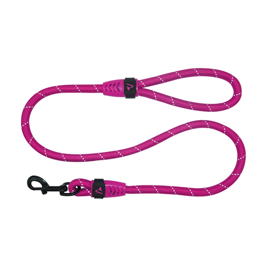 DOCO® Reflective Rope Leash Ver.2 Small-Ø8mm x 150cm [Color - Raspberry Pink, Size - S]