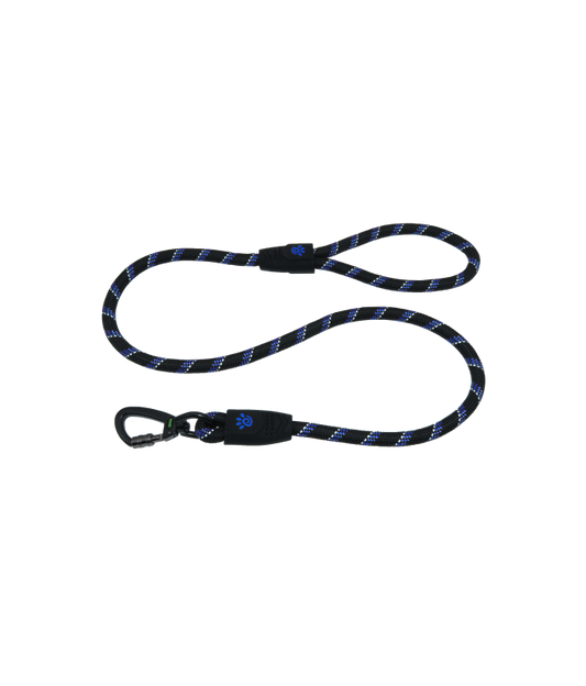 Doco 5ft Reflective Rope Leash With Click & Lock Snap (DCROPE5060)[Color - Blue, Size - S]