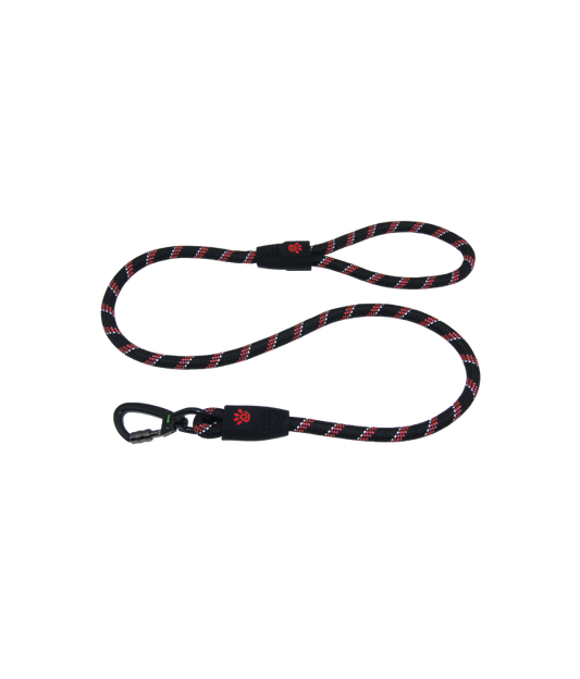 Doco 5ft Reflective Rope Leash With Click & Lock Snap (DCROPE5060)[Color - Maroon, Size - S]