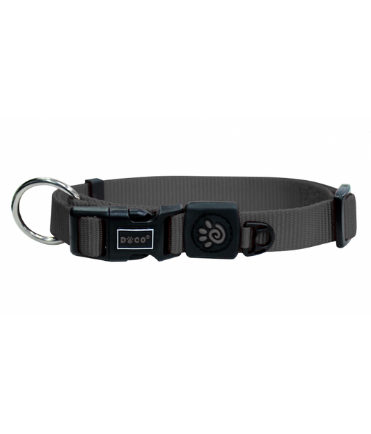 DOCO Signature O - Ring Collar - 2.0 x 35-51cm[Color - Grey, Size - M]