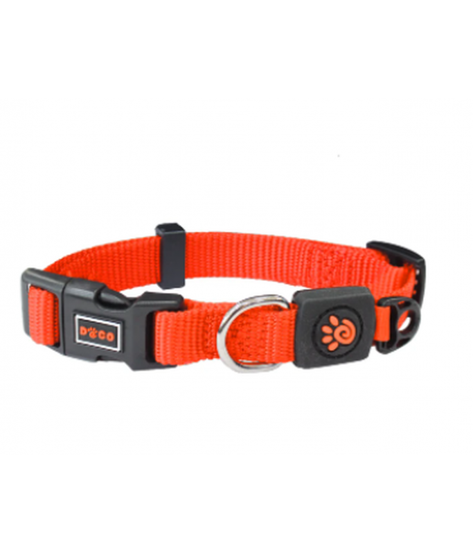 DOCO Signature O - Ring Collar - 1.5 x 28-43cm[Color - Safety Orange,Size - S]