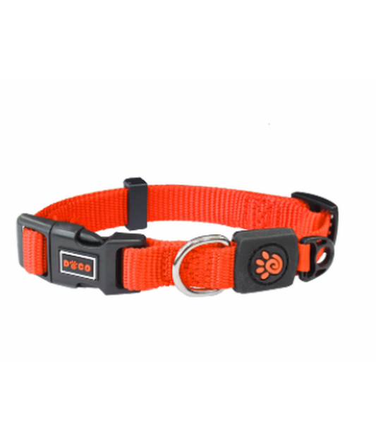 DOCO Signature O - Ring Collar - 1.5 x 28-43cm[Color - Safety Orange,Size - S]
