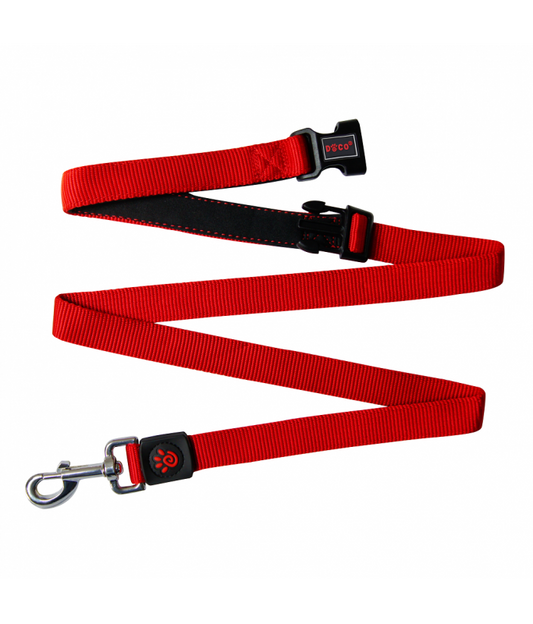 DOCO® Easy-Snap -HANDS FREE Leash 6ft (DCS2072)[Color - Maroon, Size - L]