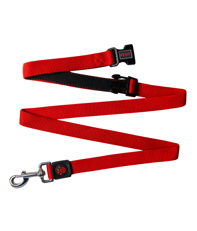 DOCO® Easy-Snap -HANDS FREE Leash 6ft (DCS2072)[Color - Maroon, Size - M]